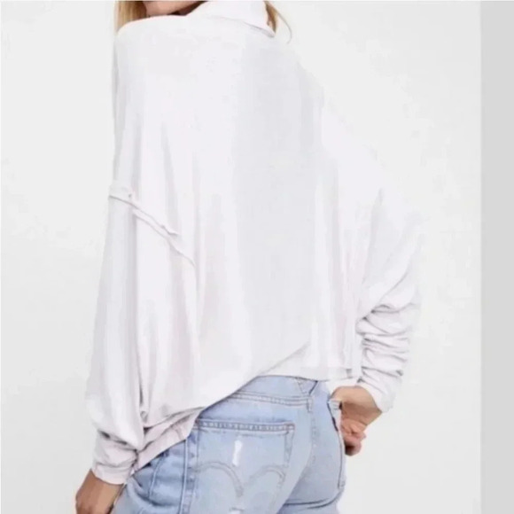 Free People Alameda Pullover Turtleneck Long Sleeve Top in Iris | PS - Picture 2 of 5